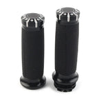 1" Black Handlebar Grips  for Harley Dyna Sportster XL883 1200 Softail (2004-2023)