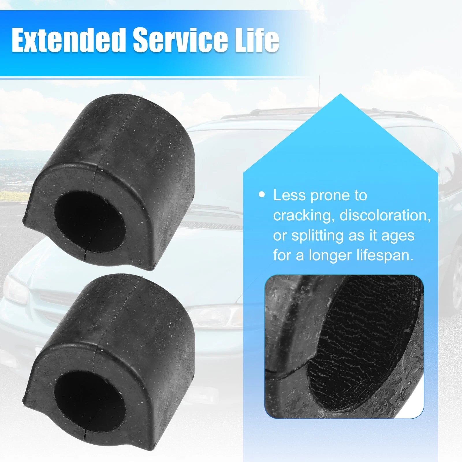 2pcs Suspension Stabilizer Bar Bushings No. 2123230965 for Mercedes-Benz 