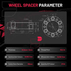 2" Wheel Spacers for Toyota 4Runner Lexus GX470 (2003-2009)