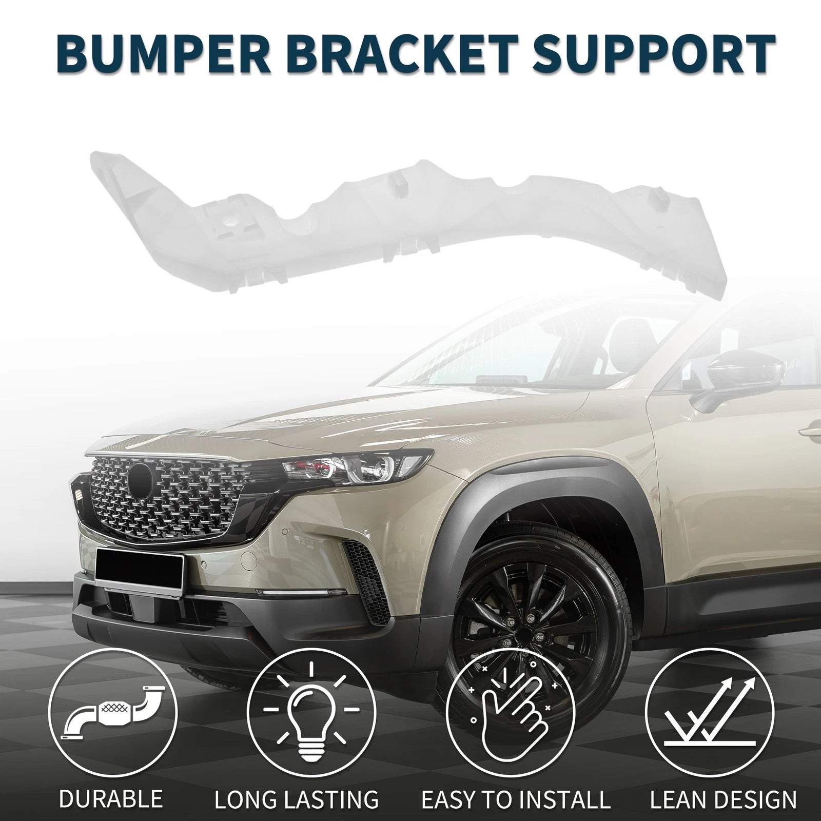 Right Rear Bumper Retainer Bracket No.GJ6A502H1E for Mazda 6 (2003–2008)