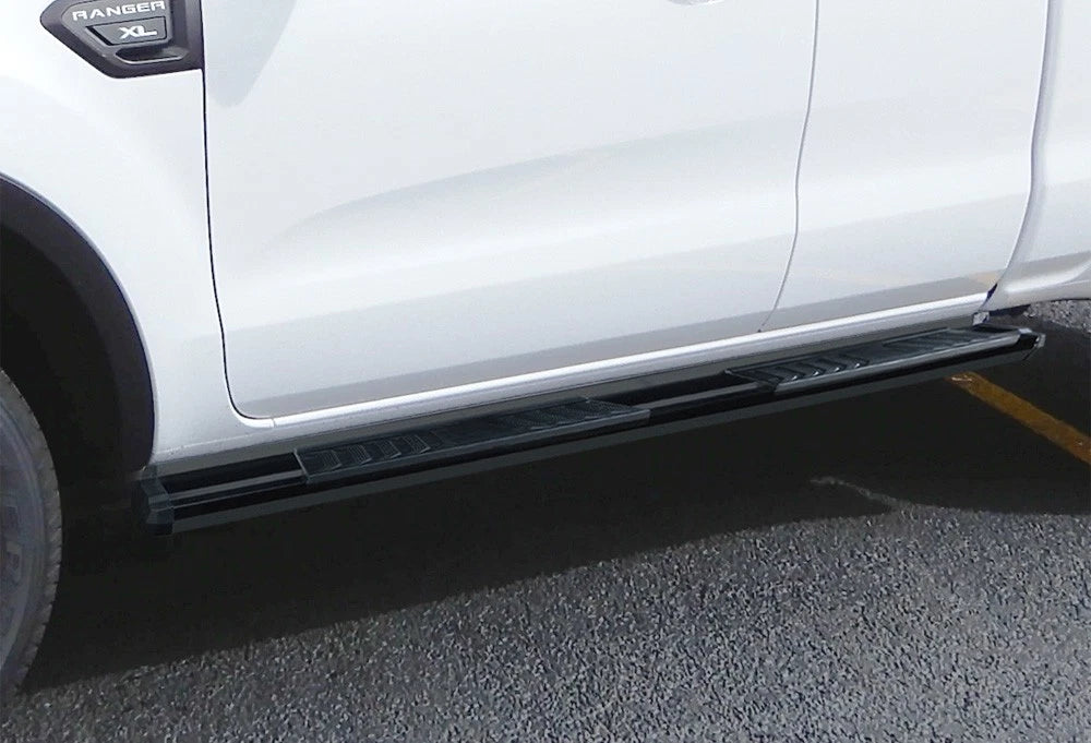 Black OE Style Running Boards for Ford Ranger Super Cab (2019-2023)