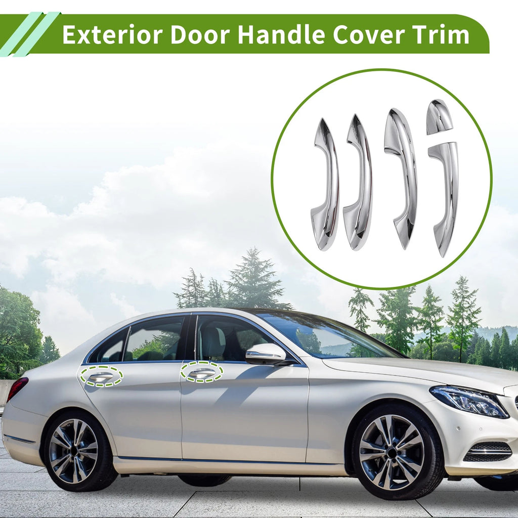 Exterior Door Handle Cover Trim for Mercedes-Benz C GLC Class (2015–2021)