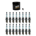 Wix Engine Oil Filter & Denso 16 Iridium Spark Plugs for Durango 5.7L (2004–2023)