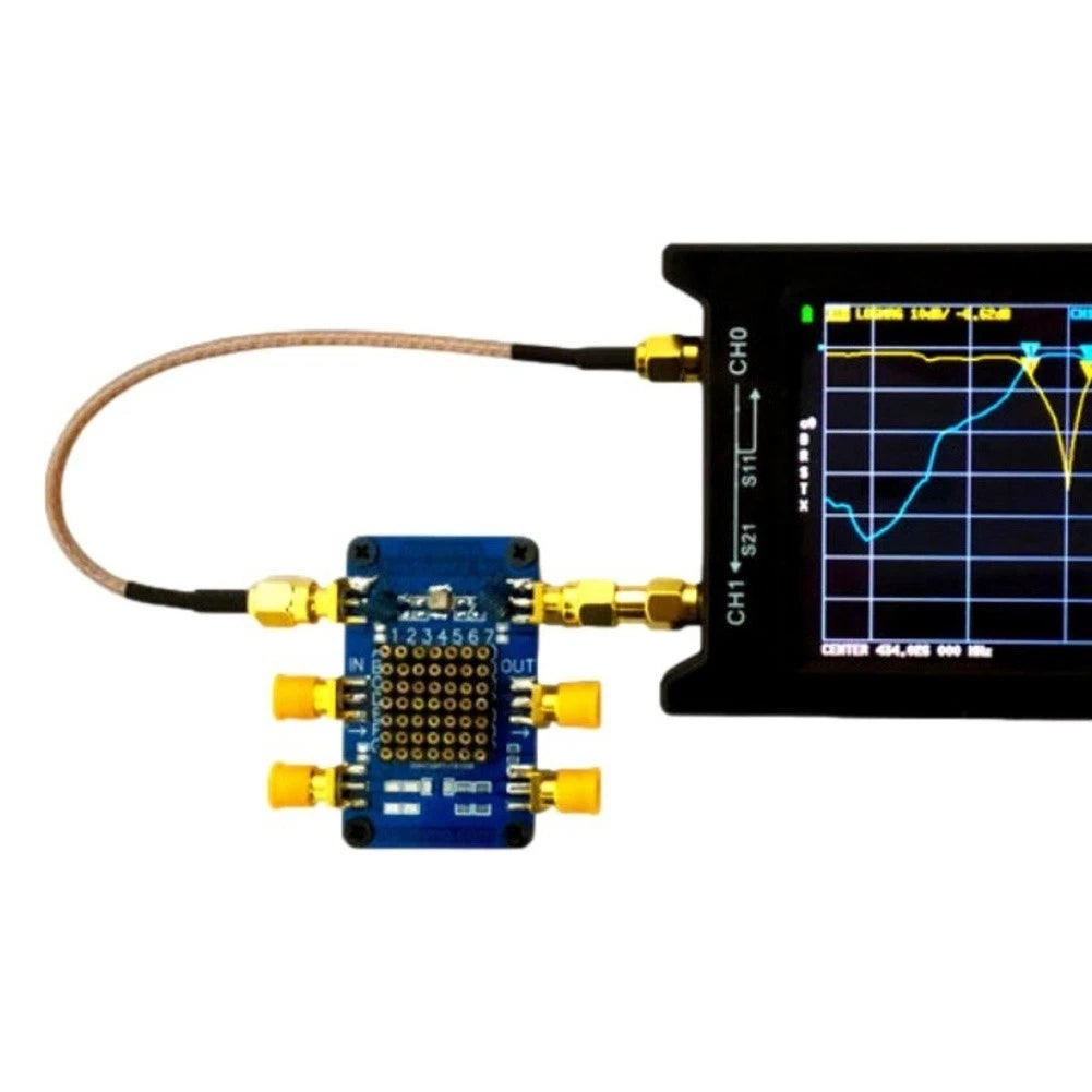 VNA Testing Board for Nanovna with Mounting Hardware & 49R9 Resistors
