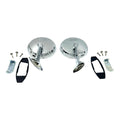 Left Chrome Exterior Door Mirror Replacement for 1965–1966 Chevy Impala