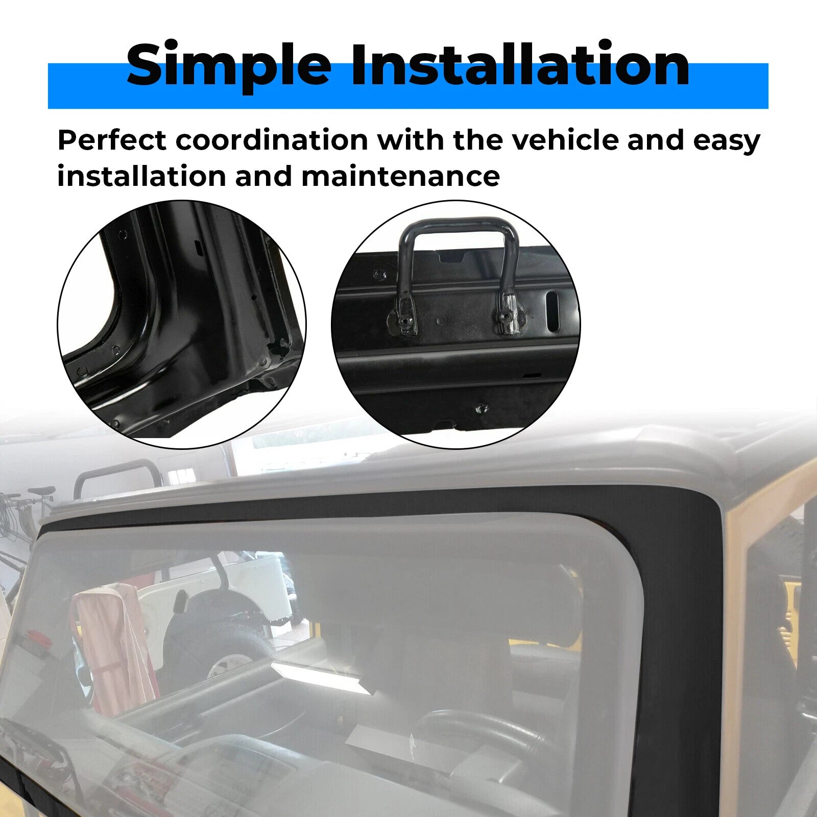 Front Windshield Frame for Jeep Wrangler TJ (2003–2006)