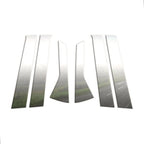 6Pc Chrome Pillar Post Covers Replacement for Honda Fit (2009–2014)