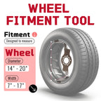 5-Lug Bolt Pattern Wheel Fitment Simulator Tool for Universal Use