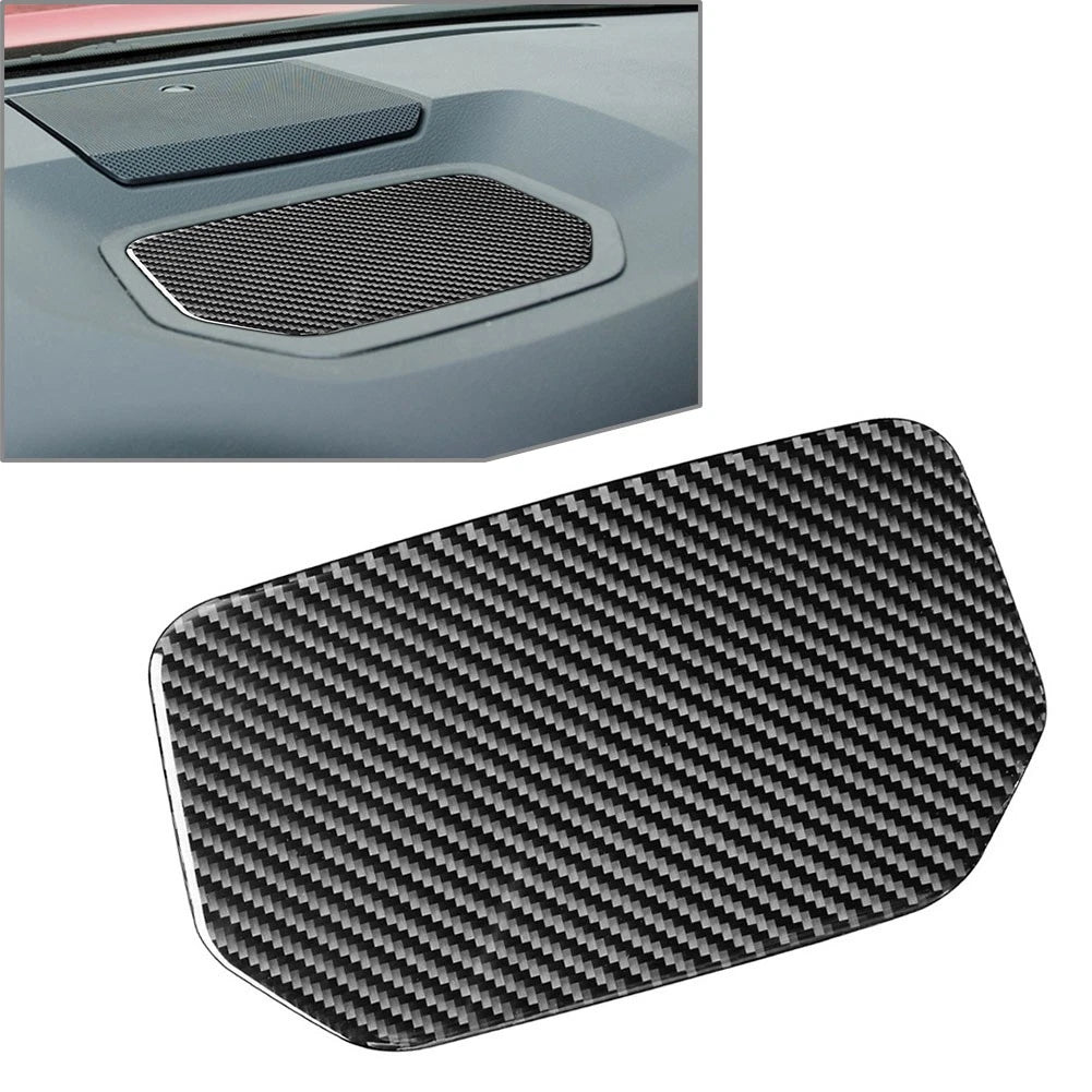 Carbon Fiber Dashboard Storage Box Cover Trim for Toyota Tundra (2014–2021)