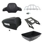Matte Black Trunk Backrest Mount Rack for Harley Street Glide (2014–2026)