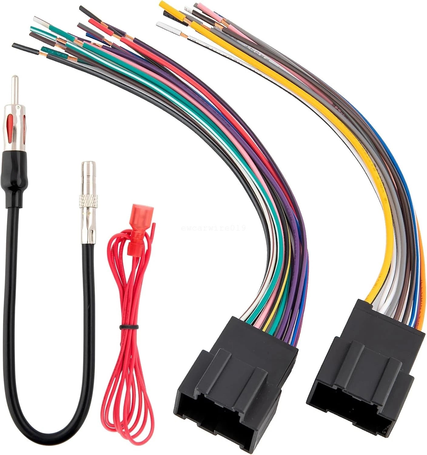 Radio Wiring Harness with Antenna Adapter for Chevy Silverado 1500/2500 (2007–2013)