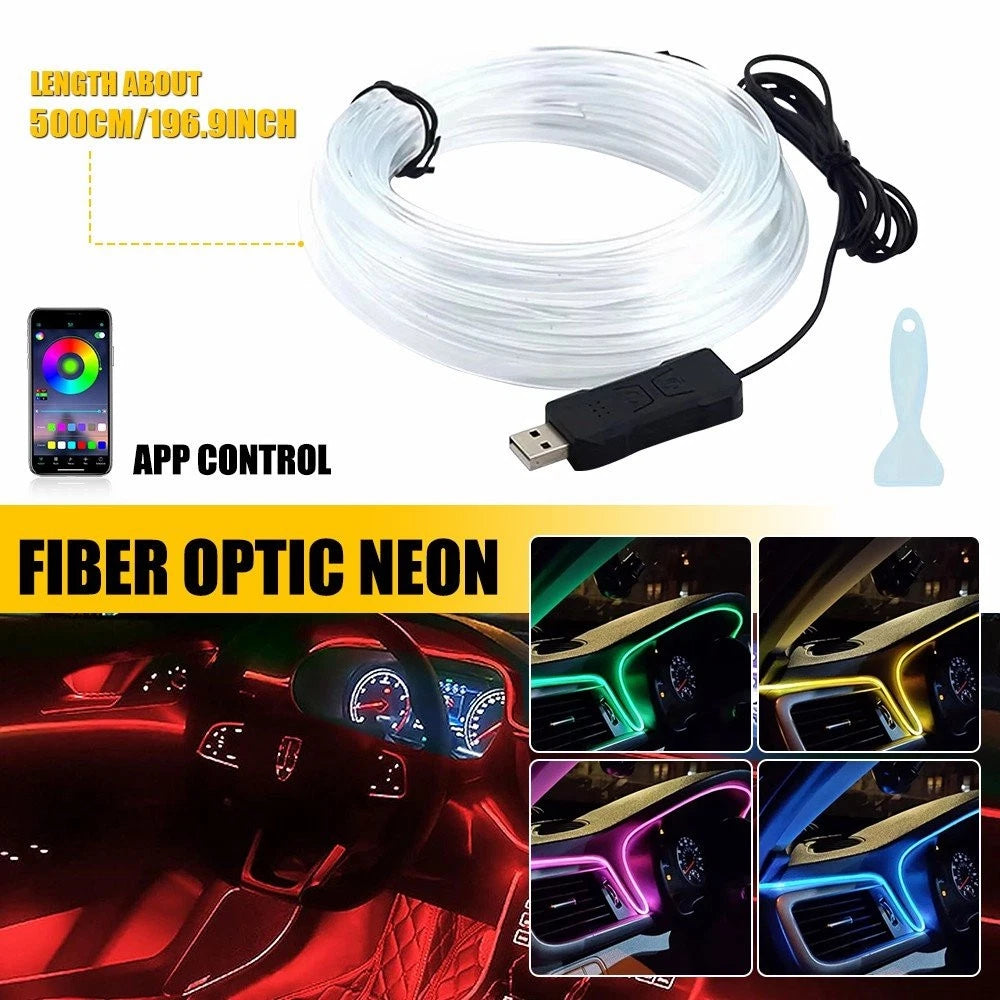 5M RGB LED Interior Light Strip for Universal Vehicles (APP Control)