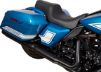 Predator 1Up Seat for Harley FLH (2008–2023) - Vinyl - Black - Smooth