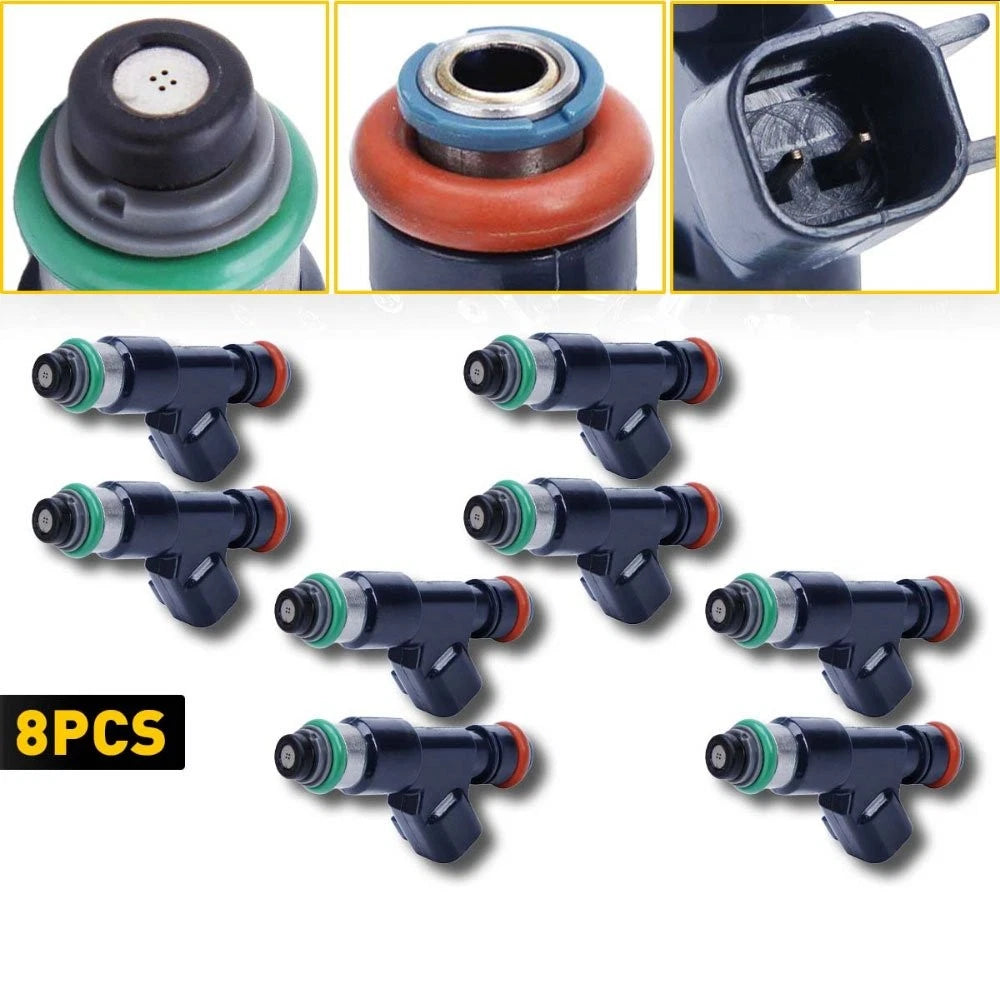 Set of 8 Fuel Injectors for Chevy Avalanche Tahoe Silverado Suburban (2007–2009)