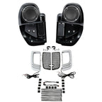 Vented Fairing Speaker Pod Grill Signal Light for Harley Touring (2014-2024)