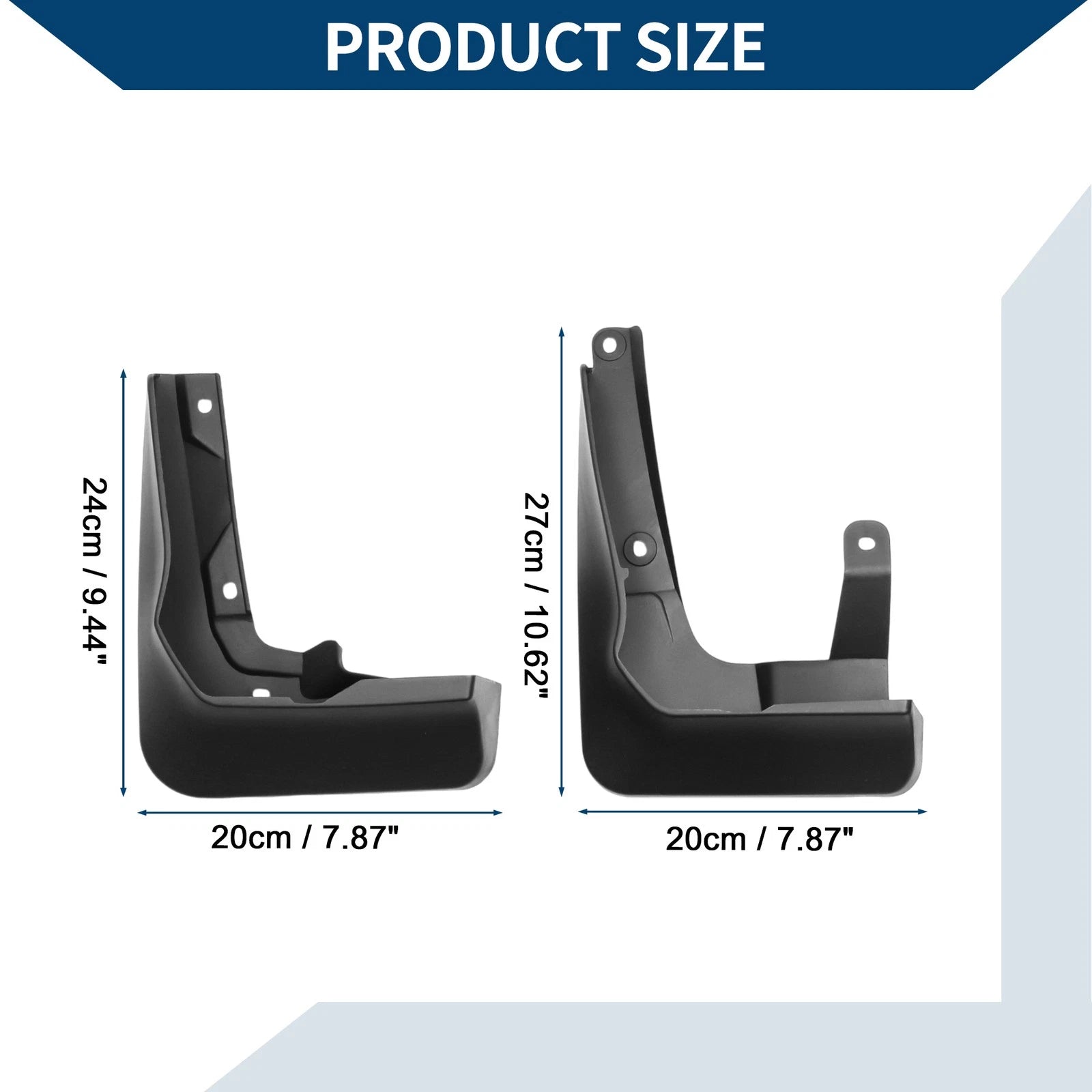 Set of 4 Mud Flaps Splash Guards for Audi A6L Sport (2019–2023)