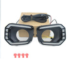 LED DRL Turn Signal Lamp Fog Light Bezel for 16-23 Toyota Tacoma (2016-2023)