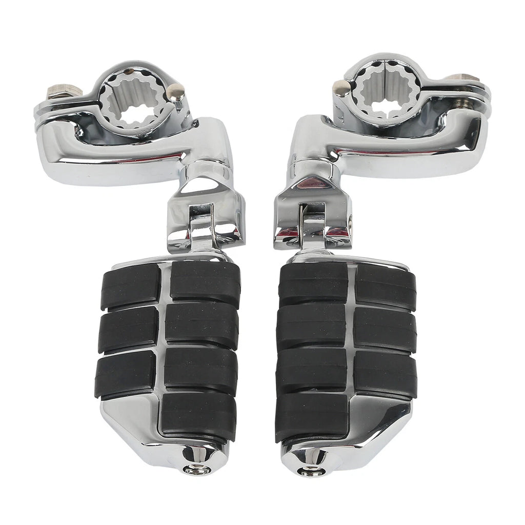 Set of 4 Highway Bar Footpeg Peg Mount Clamps for Harley Touring