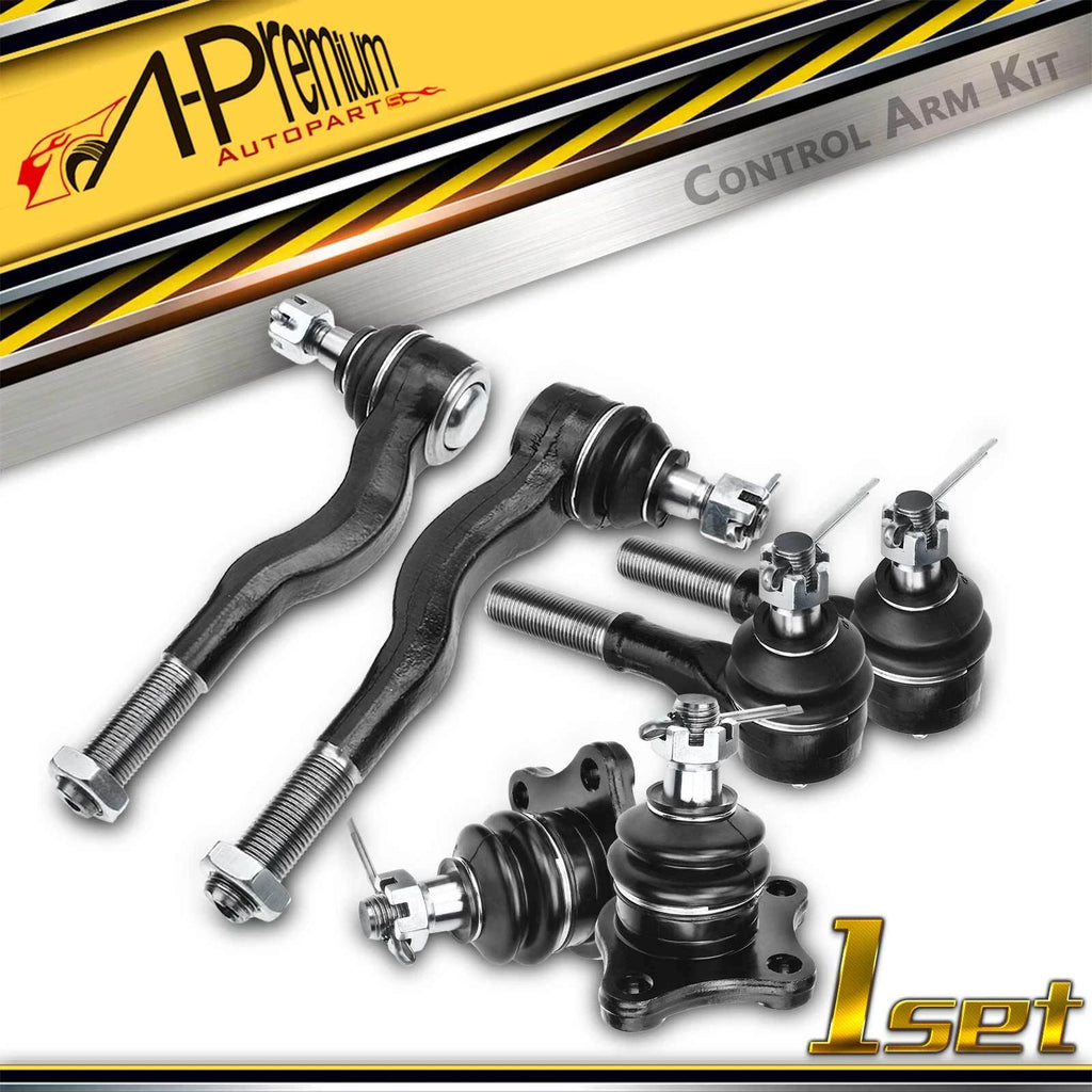 Set of 6 Tie Rod End Ball Joints for Mitsubishi Montero (1992–2000)