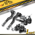 Set of 6 Tie Rod End Ball Joints for Mitsubishi Montero (1992–2000)