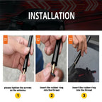 3" Carbon Fiber AM/FM Radio Antenna for Universal Vehicles