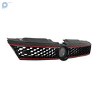 Front Grille for VW Jetta MK6 GLI (2011-2014) Black Plastic Red Trim