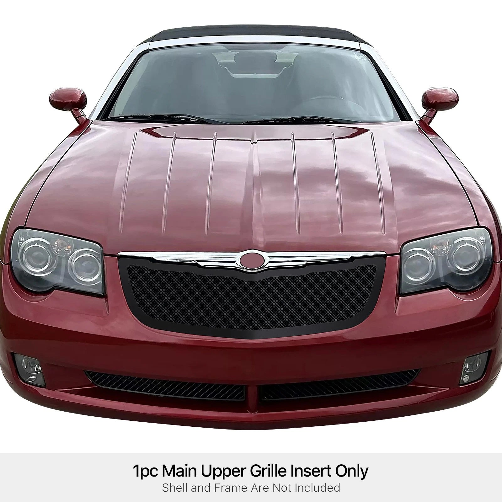 Stainless Black Mesh Grille Insert for Chrysler Crossfire (2004-2008)