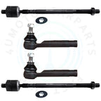 Set of 4 Front Inner & Outer Tie Rod Ends for Subaru Legacy Outback (1993–2004)