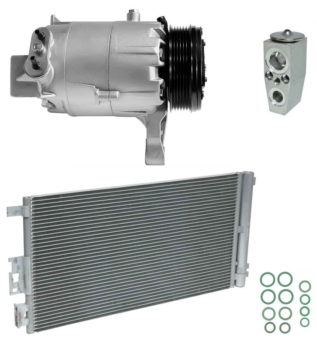 AC Compressor Kit with Condenser Replacement for Chevrolet Malibu 3.5L (2009–2009)