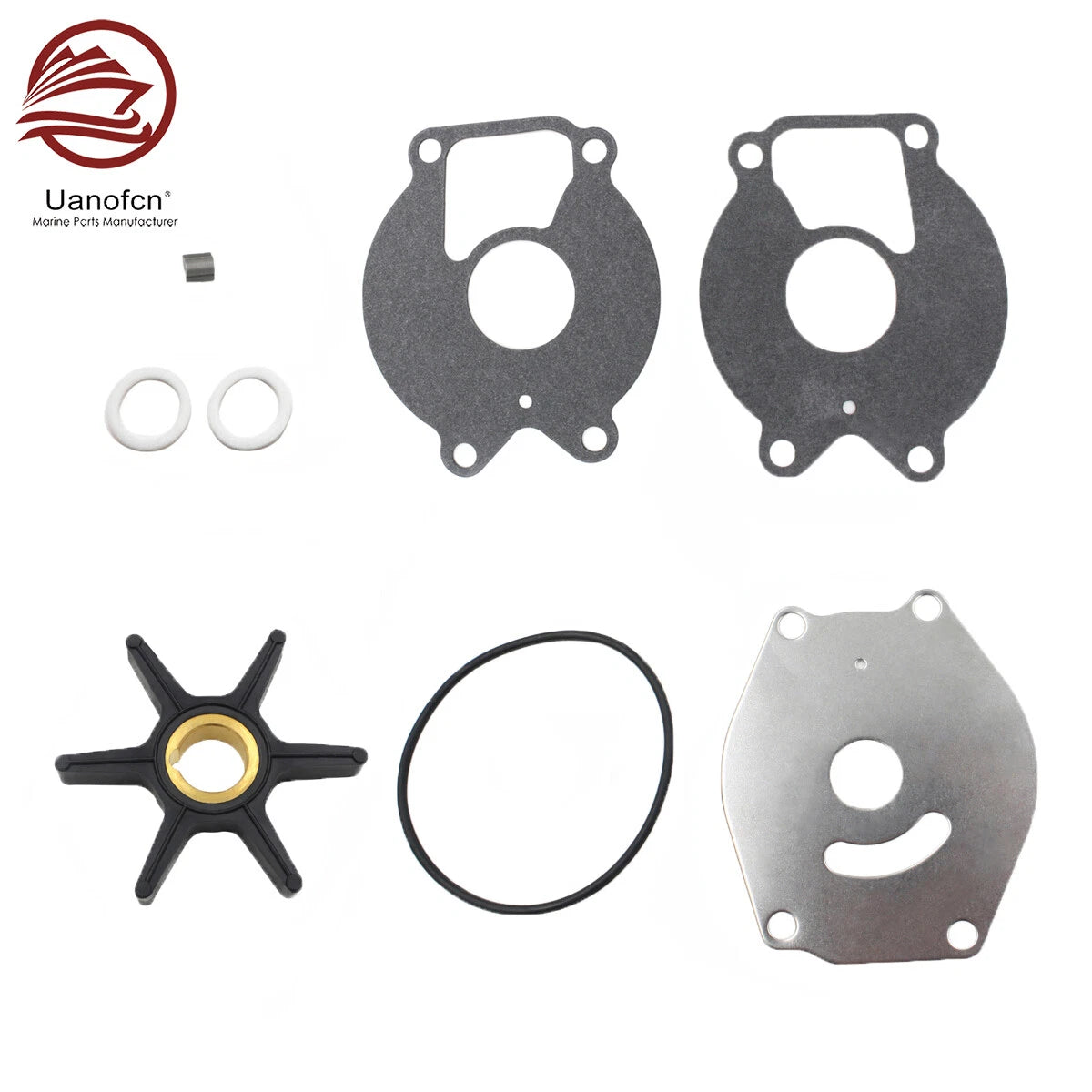 Water Pump Impeller Kit for Mercury 15-25 HP 2-Cycle (18-3215, 47-85089Q4, 85089T7)