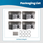 Pistons & Rings Set for Toyota Camry RAV4 Scion tC Lexus 2.4 (2007–2013)