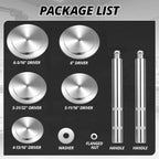 Set of 5 Aluminum Hub Seal Installers for Class 7&8 Trucks
