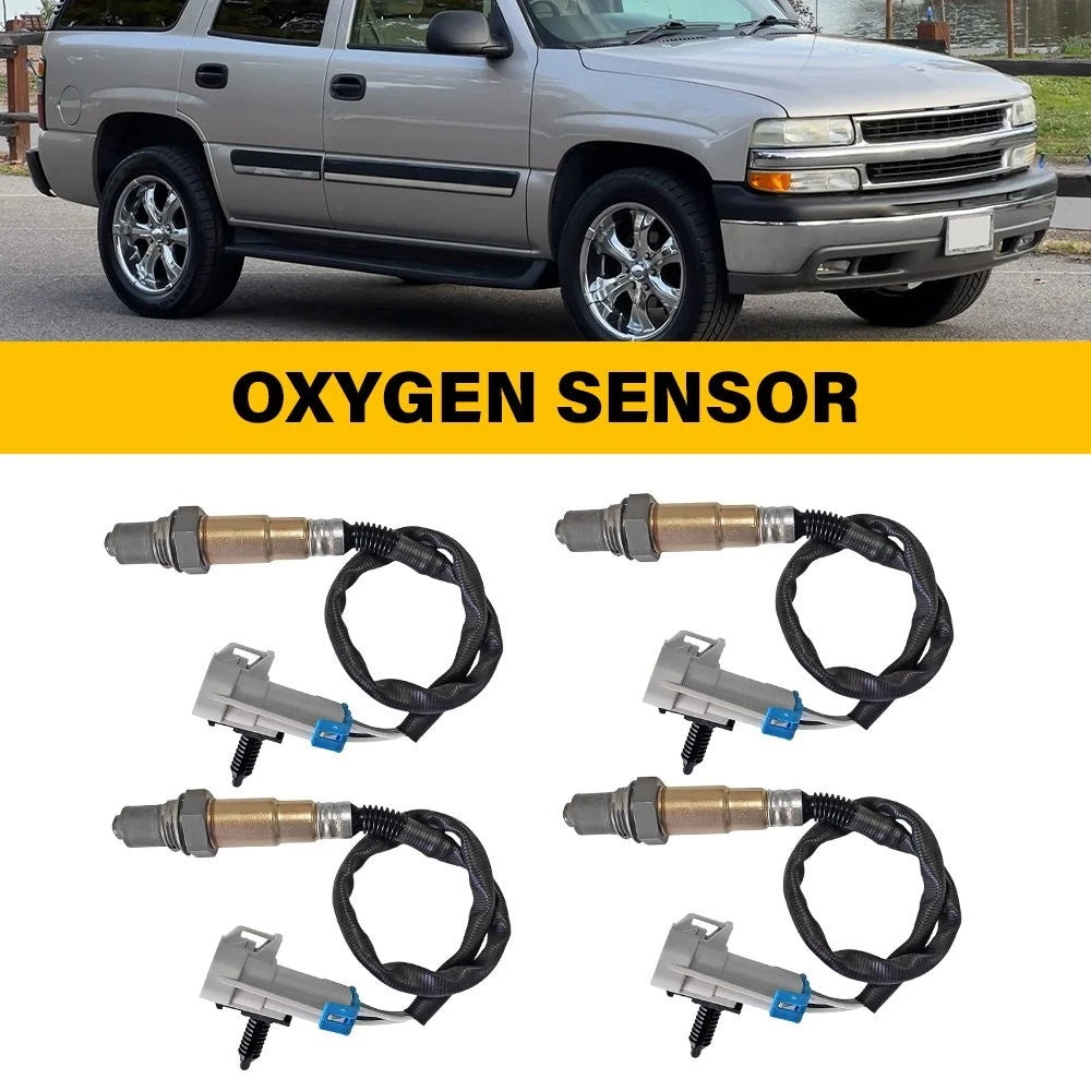 Set of 4 Oxygen Sensors for Chevrolet Silverado 1500 GMC Yukon (2003–2005)