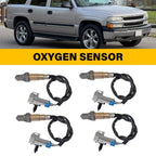 Set of 4 Oxygen Sensors for Chevrolet Silverado 1500 GMC Yukon (2003–2005)