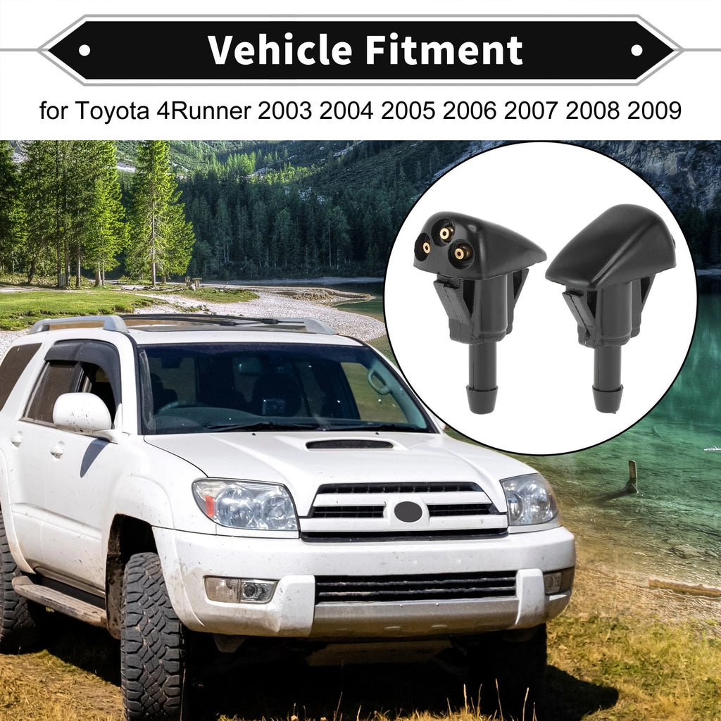 2X Front Windshield Wiper Washer Nozzle Spray Jet for Toyota 4Runner (2003–2009)
