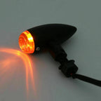 2X Black Bullet Turn Signal Light for Harley Softail Dyna Sportster V-Rod (T9)