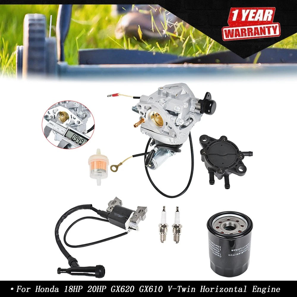 Carburetor Fuel Pump with Filter for Honda GX620 GX610