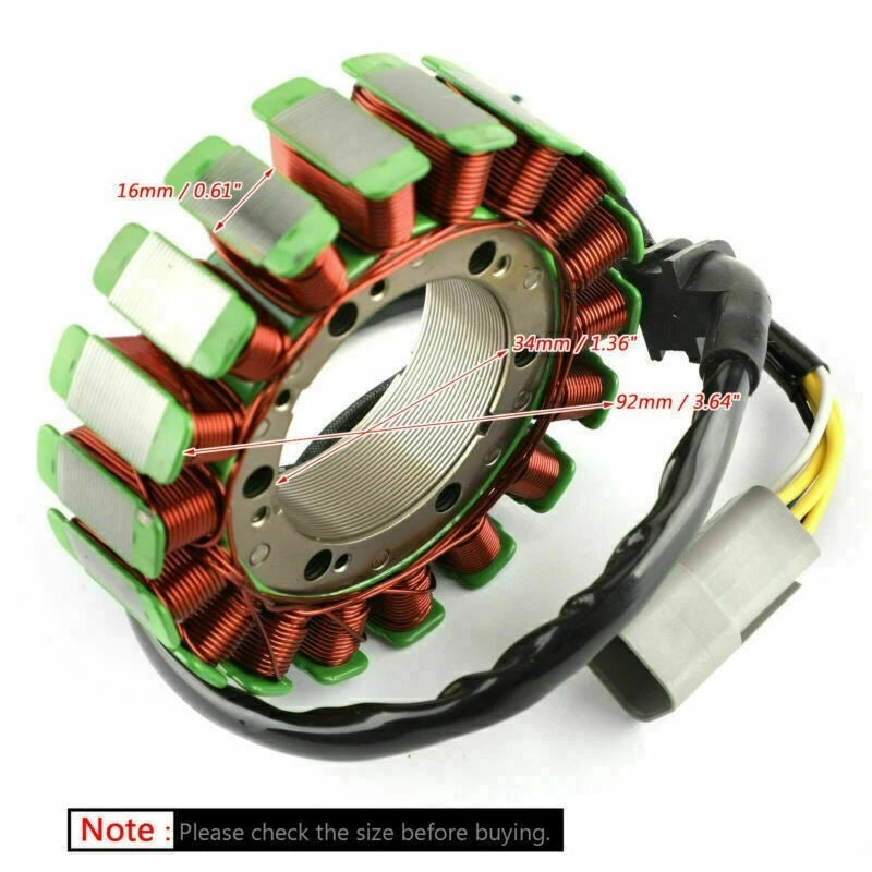 Alternator Stator Coil for Can-Am Quest 500 650 4x4 (2002–2004) 420296325
