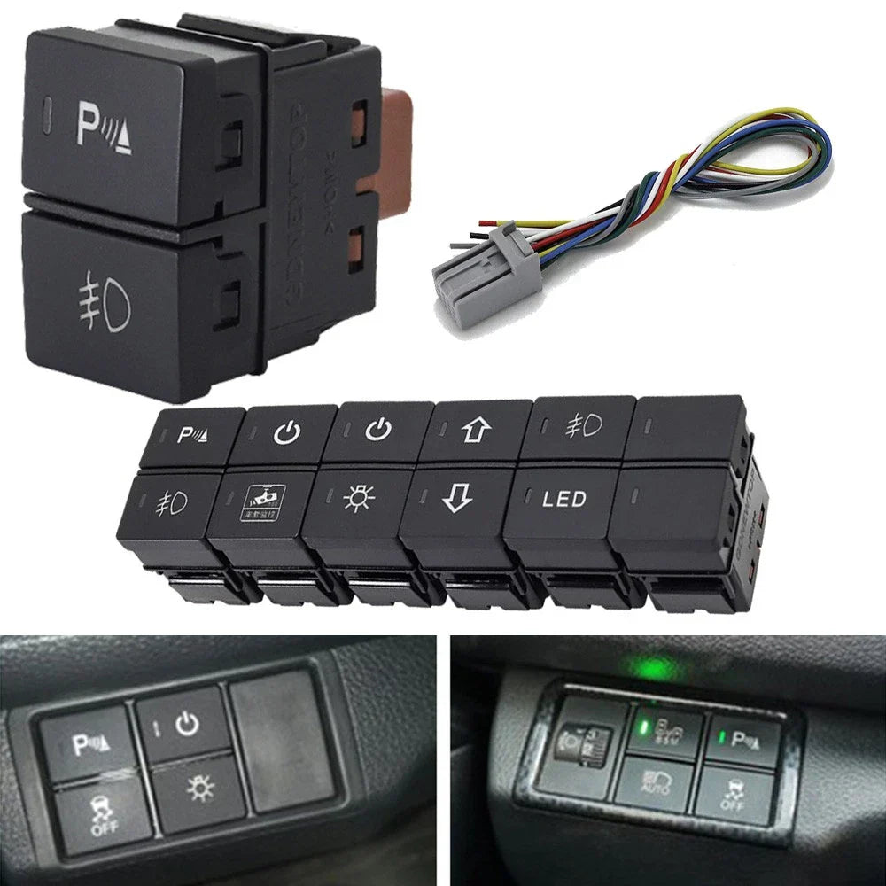 Dashboard Panel Dual Function Control Switch Button for Honda Civic Accord CR-V