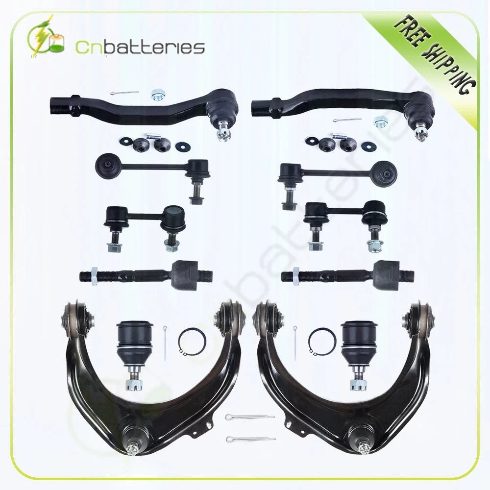 14-Pc Control Arm Ball Joint Sway Bar Tie Rod Set for Honda Accord (1998–2002)