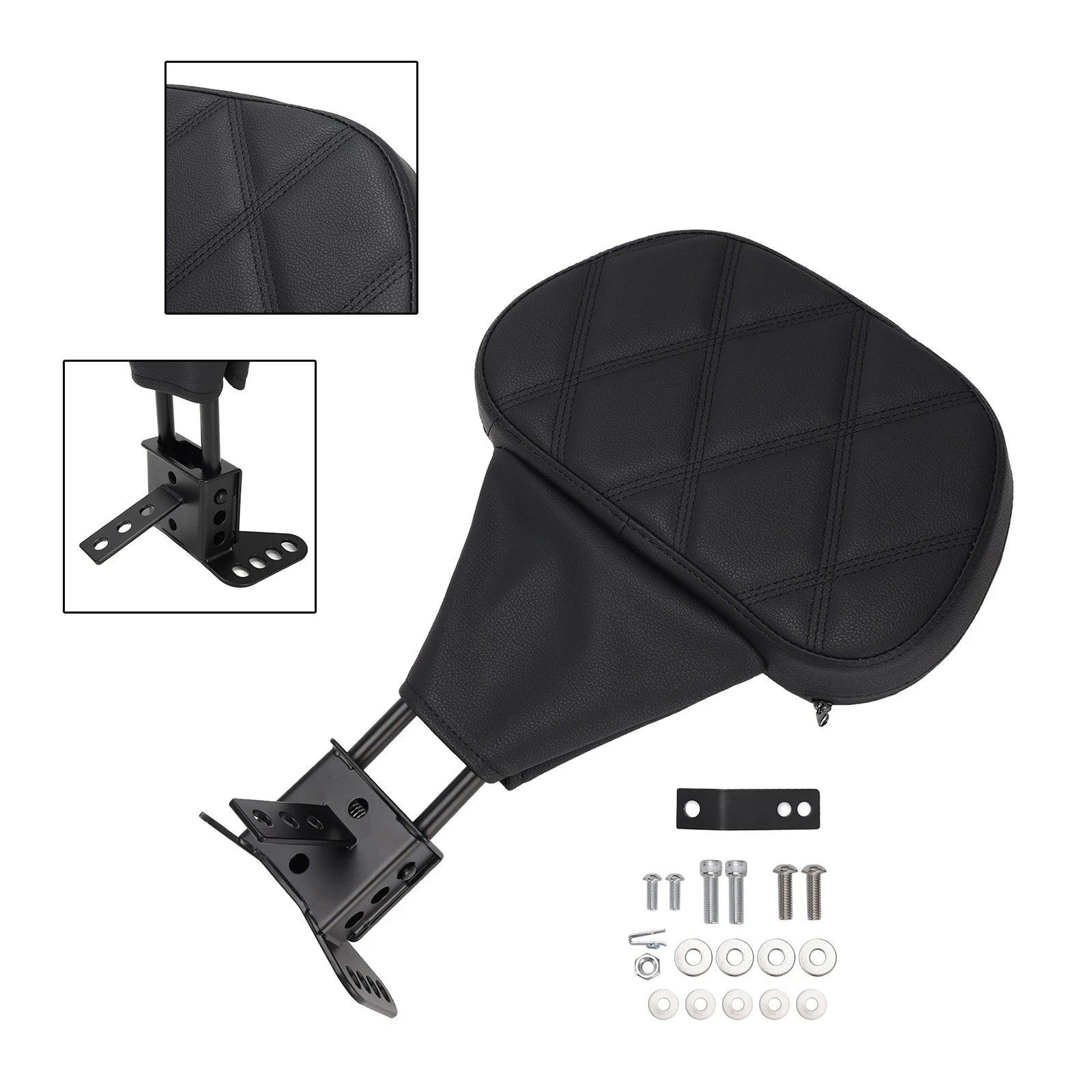 Driver Backrest Pad for Harley Street Electra Road Glide Road King Tri Glide (1988–2008)