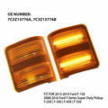 2X Side Mirror Turn Signal Light Amber Lens for Ford F250 F350 F450 F550 (2008–2016)