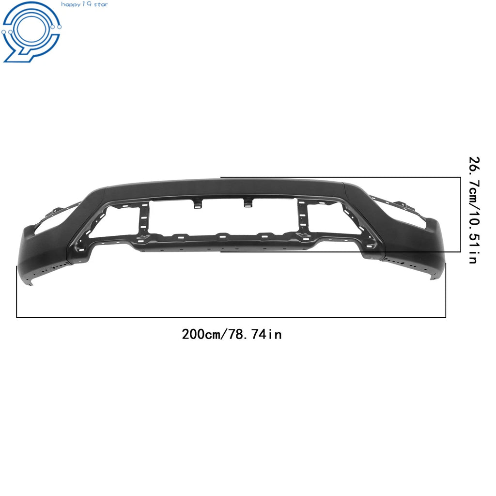 Black Split Front Bumper Face Bar for Ford F150 (2021-2023)