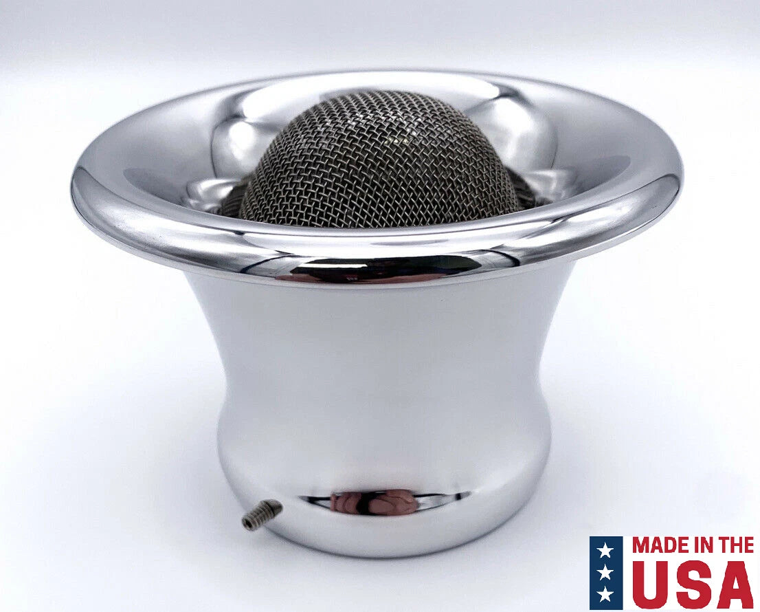 2 Barrel Bug Horn Polished Aluminum Replacement for Holley (1955–1970)