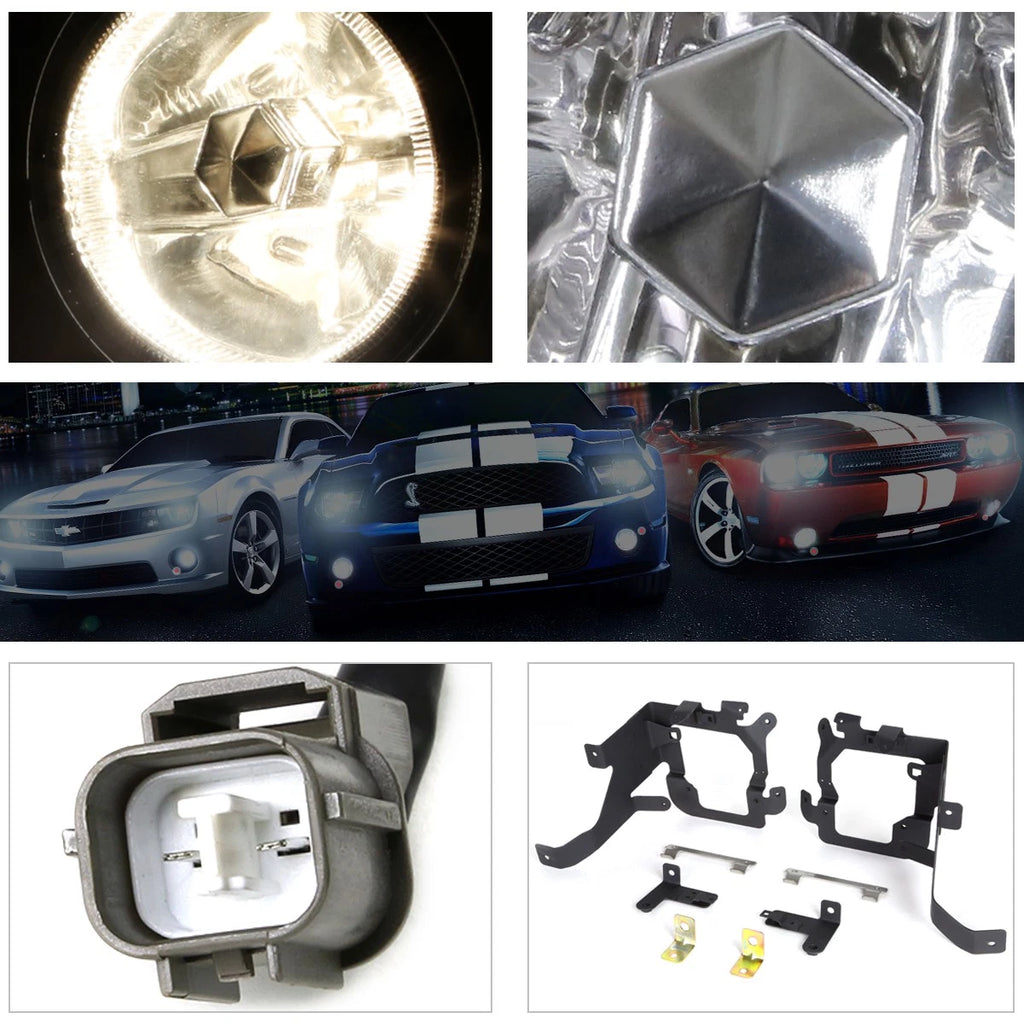 Clear Lens Fog Lights with Bezel for Honda Pilot (2003–2005)