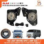 Fog Lamp Spot Light for Toyota Hiace Commuter H200 (2014-2019) Black Cover