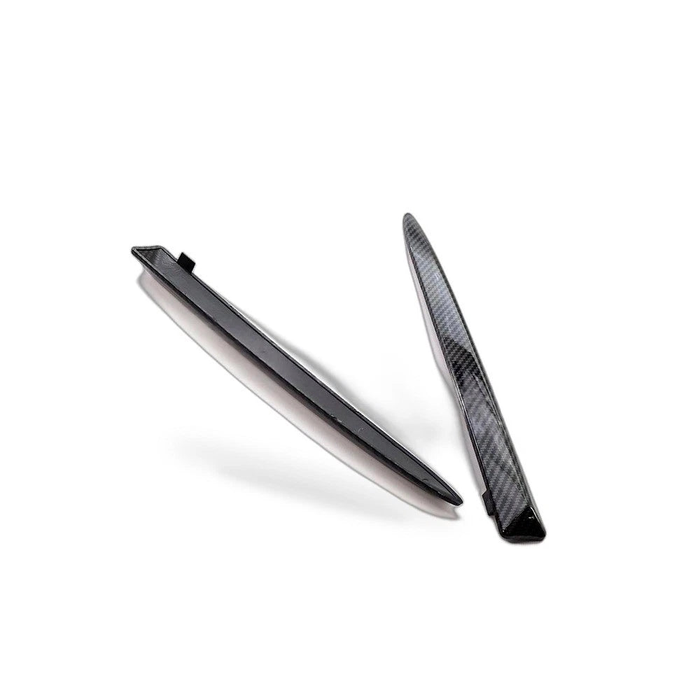Front Bumper Upper Trim for Fiat 500 (2007–2015) Carbon Fiber Style