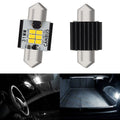 2X AUX 31MM-41MM LED Interior Dome Light Bulbs for Honda BMW (x2/x4/x6)