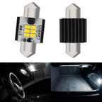 2X AUX 31MM-41MM LED Interior Dome Light Bulbs for Honda BMW (x2/x4/x6)