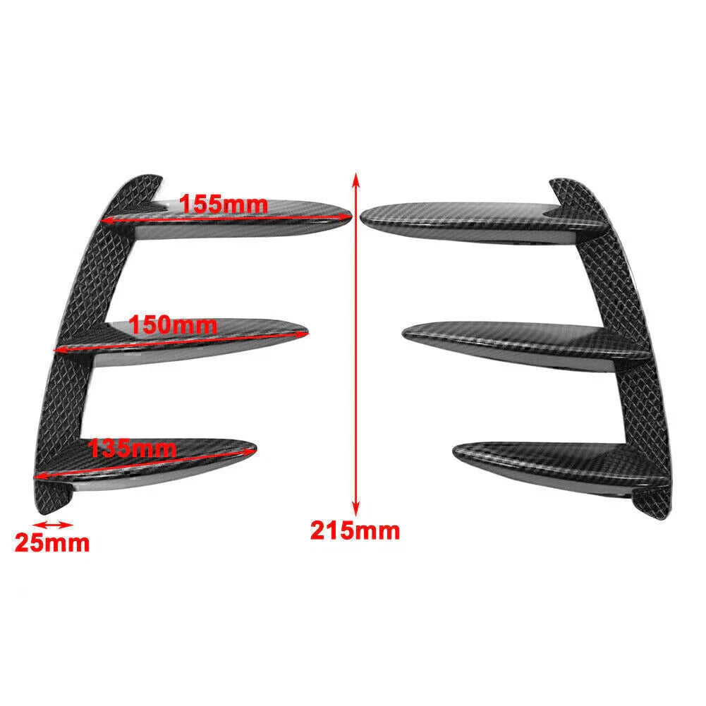 Rear Bumper Spoiler Canard Air Vent for Mercedes Benz W176 A200 A250 A45
